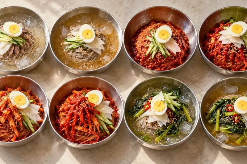 [영양정보] 식약처 냉면 8종 100g당 영양성분 비교