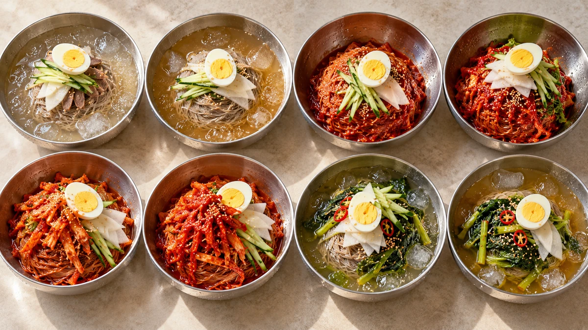 8 loại naengmyeon Hàn Quốc chênh lệch lớn về calo và natri