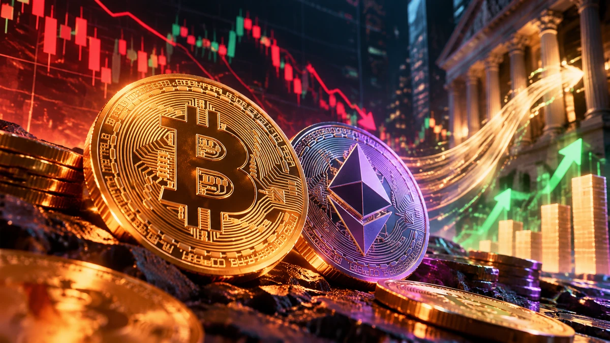 Bitcoin giảm 4,3% trong tuần, Ethereum mất 5,1% giữa làn sóng rút tiền và các vụ tấn công tiền số
