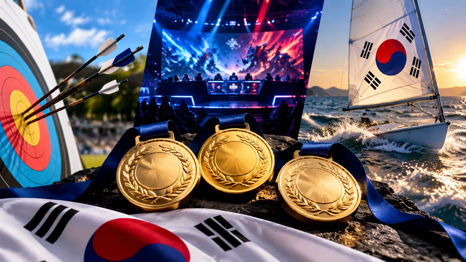 아이치·나고야 아시안게임 한국, 양궁 남자 단체·e스포츠 LoL·요트 하지민 금메달 3개